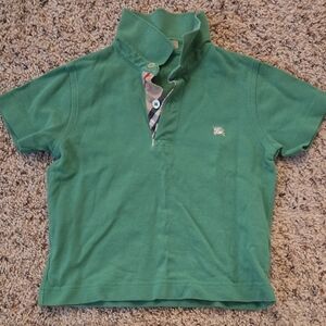 Burberry Green Kids Polo Shirt